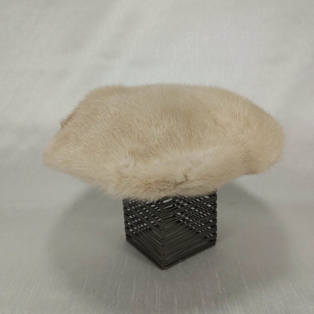 1960's Tourmaline Blond Mink Fur Hat by Jindo
